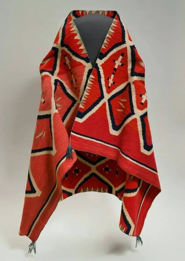 Navajo Serape, 1875. In  Water, Wind Breath, Southwest Native Art in Community , Barnes Foundation, 2022. Courtesy Barnes Foundation