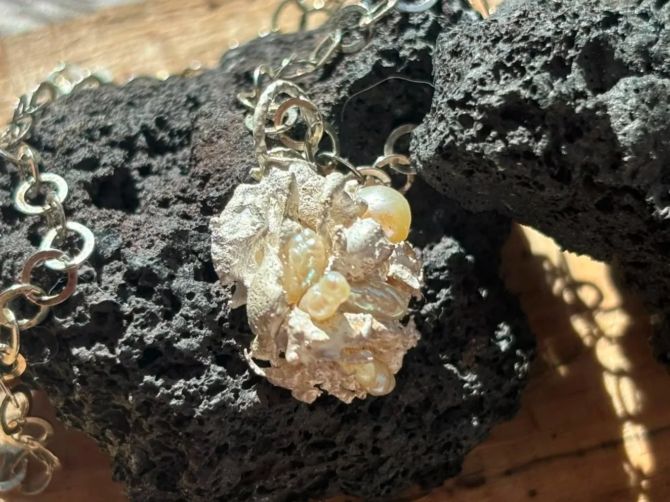 Tracey+O+Revuelta+Ocean+Treasures+1+Coalesced+Hand+Cast+Coral+Blossom+Fine+Silver+%26+Baroque+ocean+Pearls+Pendant+%2822%29.jpg