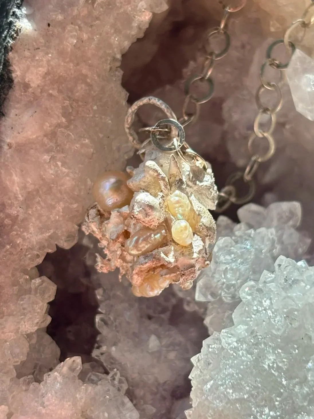 Tracey+O+Revuelta+Ocean+Treasures+1+Coalesced+Hand+Cast+Coral+Blossom+Fine+Silver+%26+Baroque+ocean+Pearls+Pendant+%2818%29.jpg