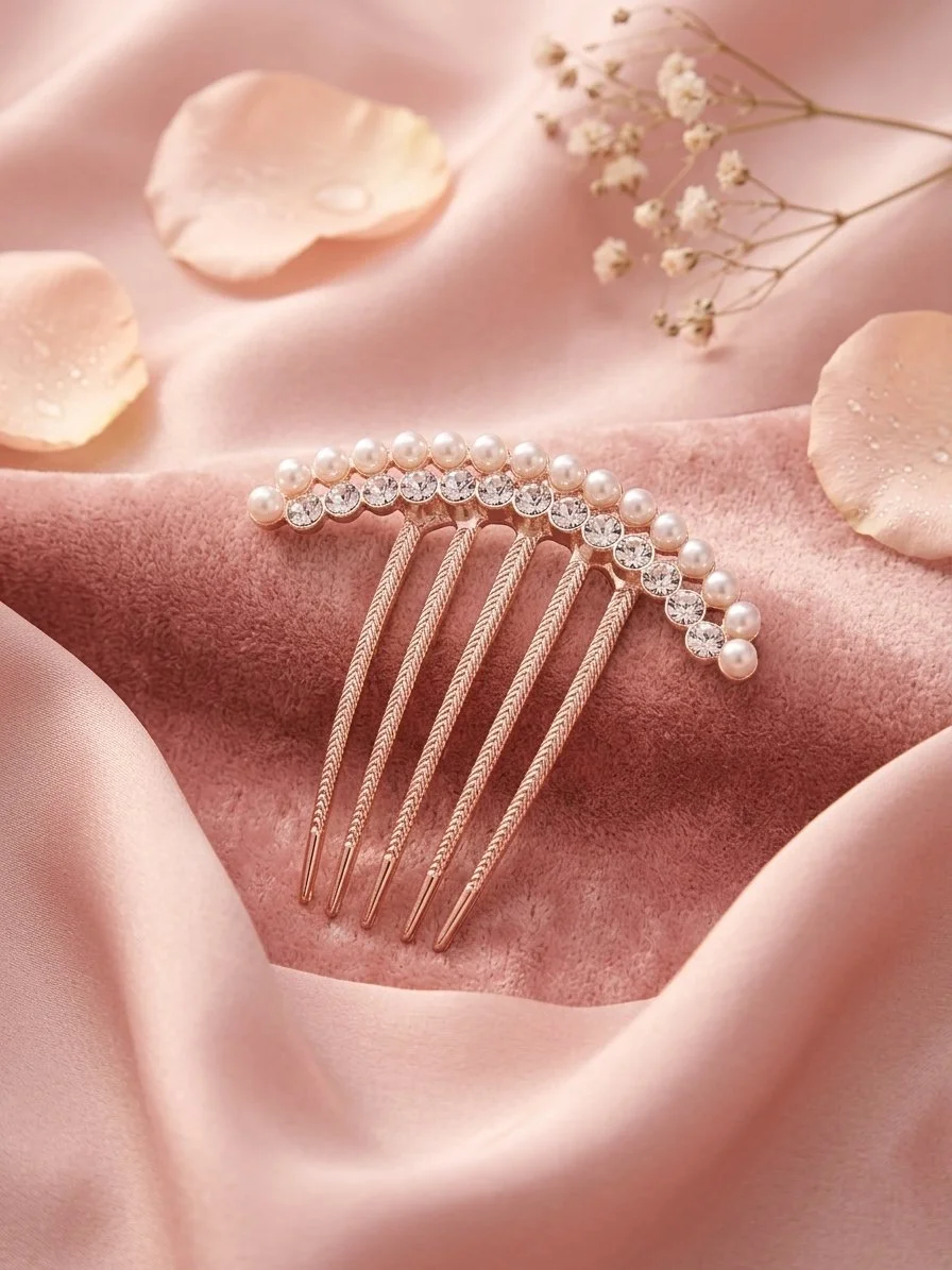 The Blush Radiance Pearl Hair Comb
