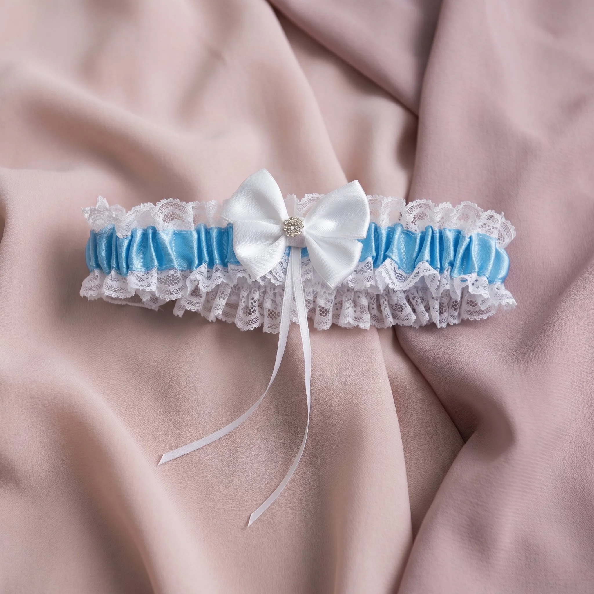 The Sapphire Promise Bridal Garter