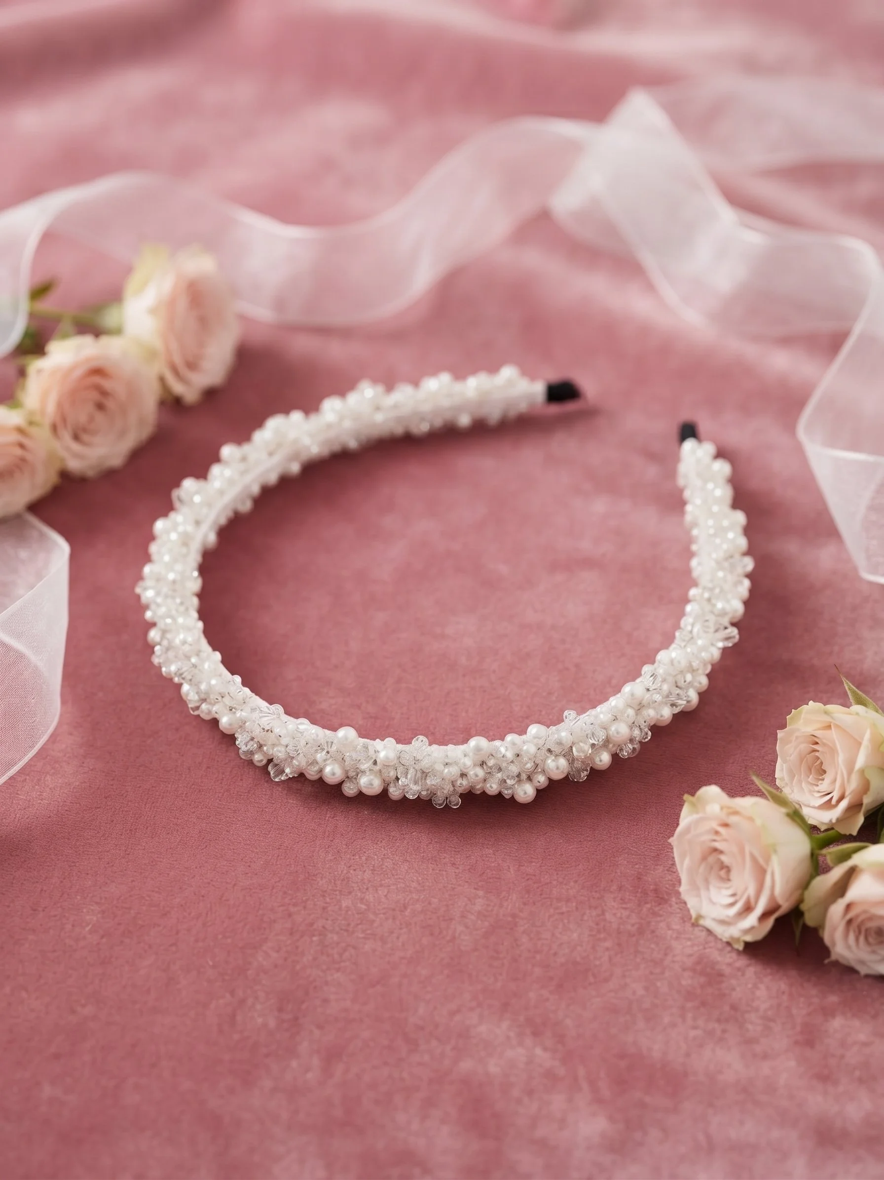 Pearl and Crystal Bridal Headband
