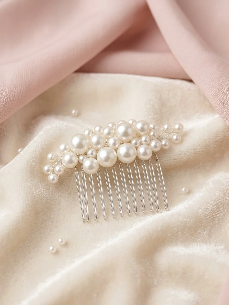 The Pearl Wave Hair Comb