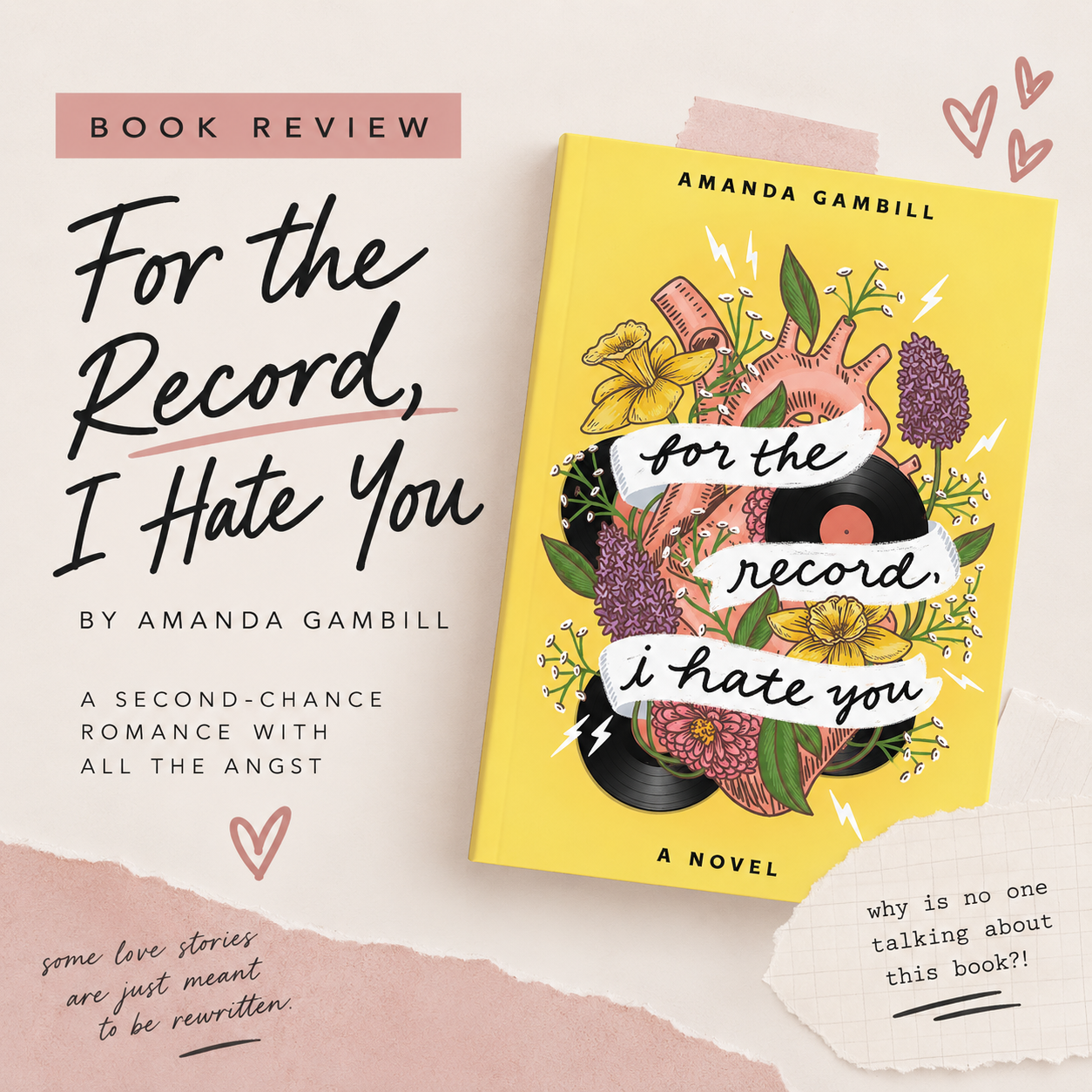 Hidden Gem Romance of the Week: For the Record, I Hate You