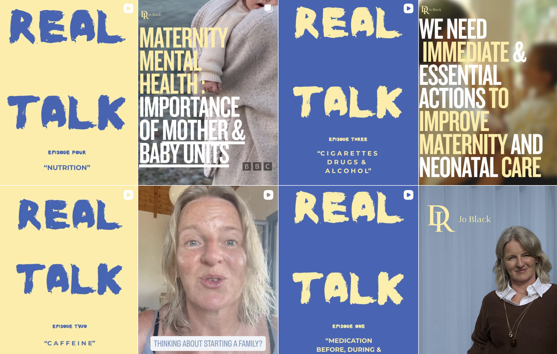 Dr Jo Black, Perinatal psychiatrist instagram