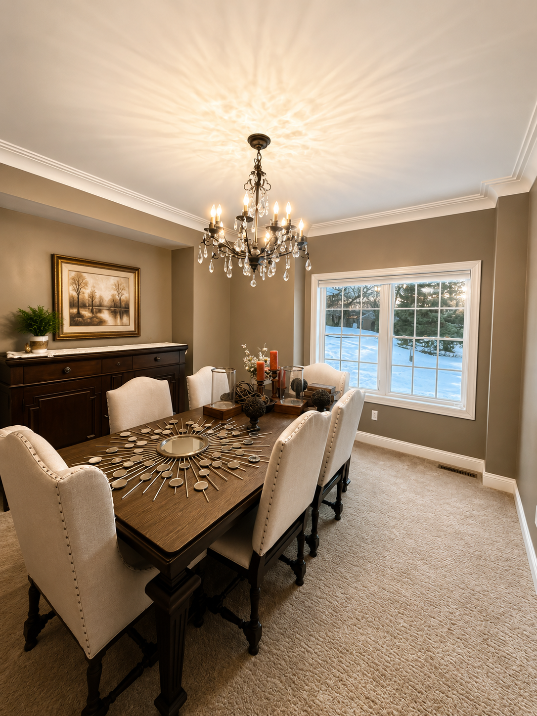 Dining room repaint in Lakeville, MN.