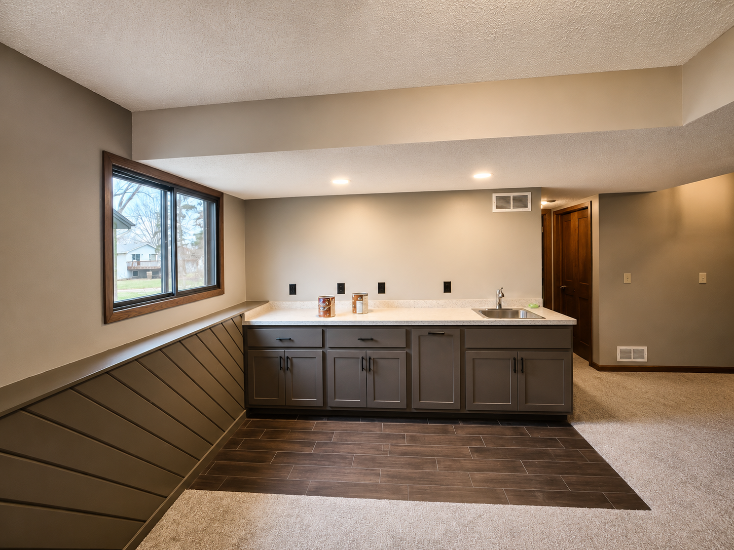 Basement painting in Eden Prairie