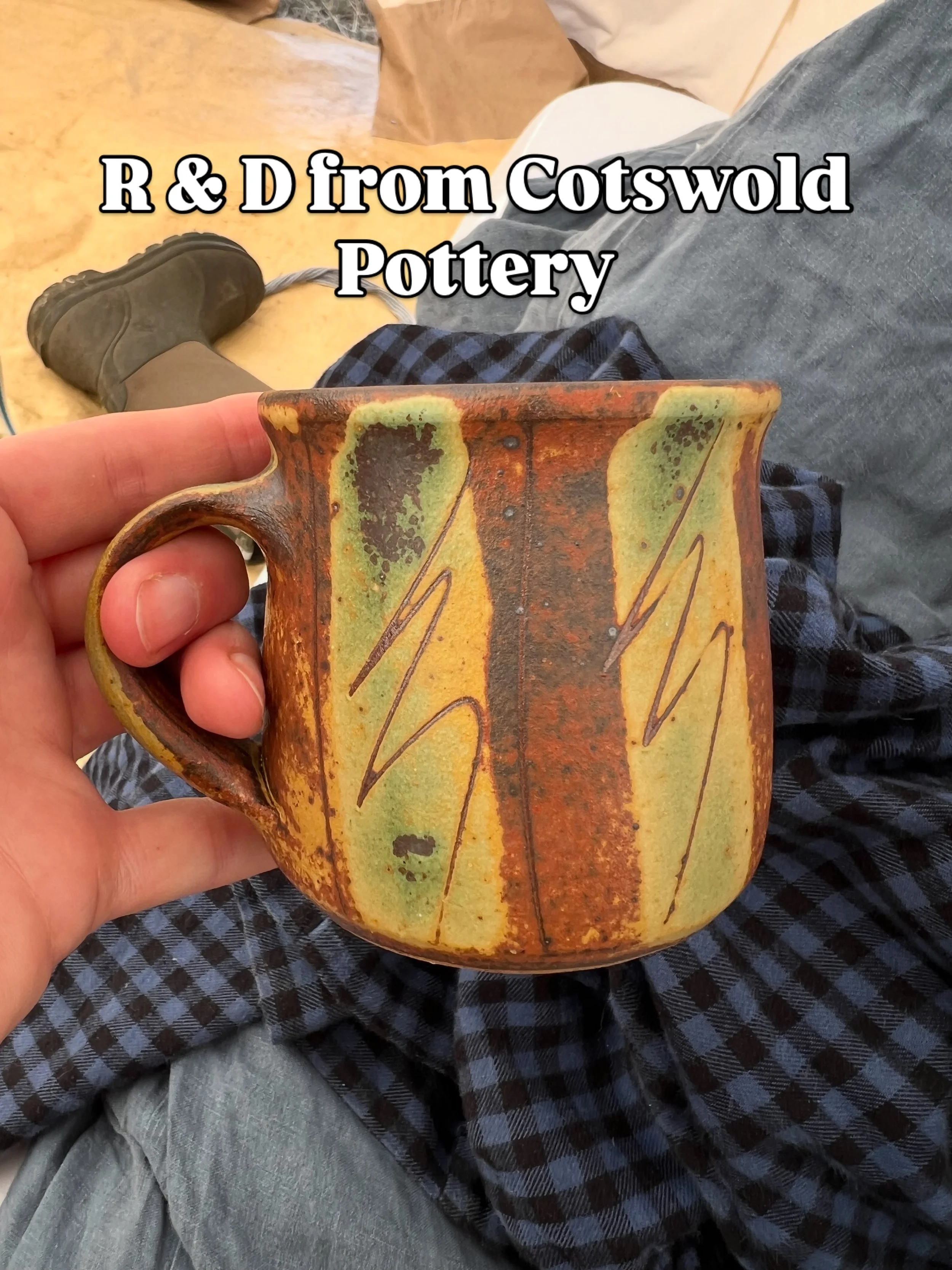 I&rsquo;ve been wanting a piece by @johnjelfs for a while- this glaze technique in particular. Really I&rsquo;d love a jug but this was what I could afford. Looking forward to using it as an example when I do handle workshops at the new @fireformedst