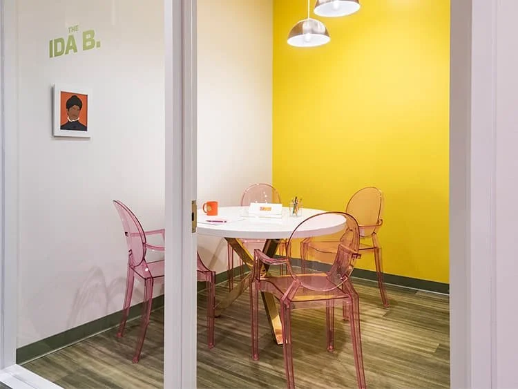 The Ida B. conference room at SheSpace