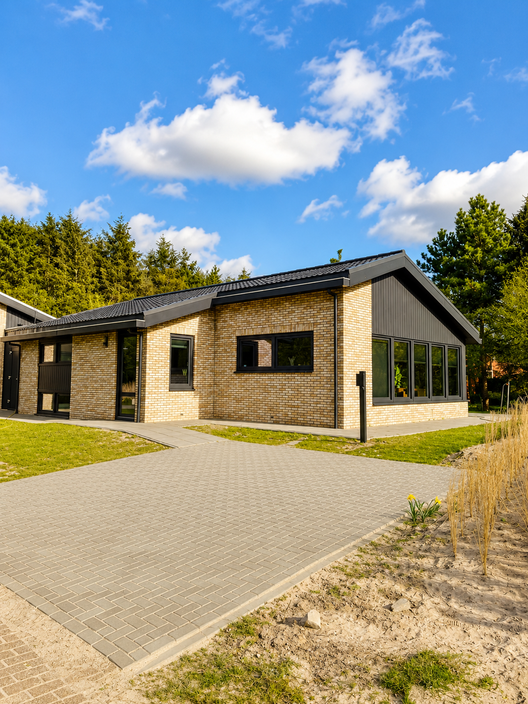 Villa Duikenburg met eigen oprit en gazon in Ballum op Ameland
