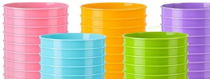 New Cups - Hard Plastic, Multi Colors
