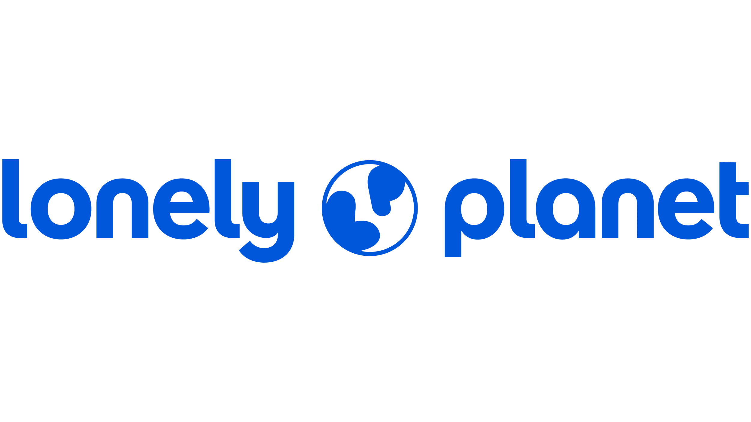 Logotipo de Corporation Lyony Planet en colores azul y negro.