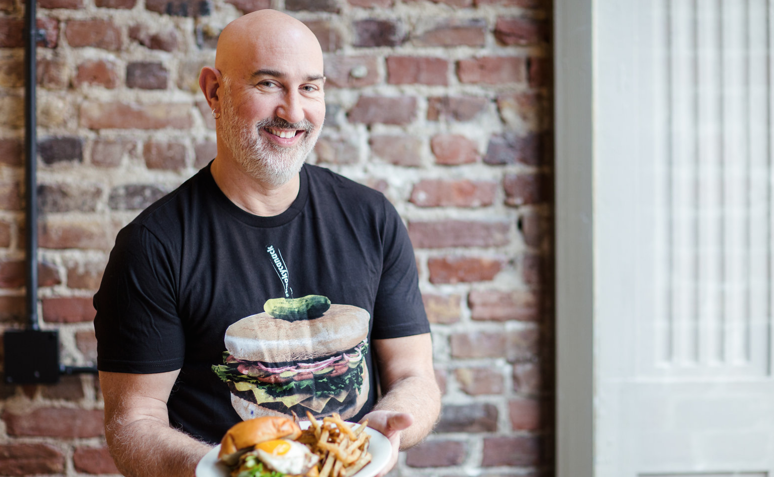 Shawn Dank, owner of Kooky Canuck at his restaurant in Downtown Memphis. 