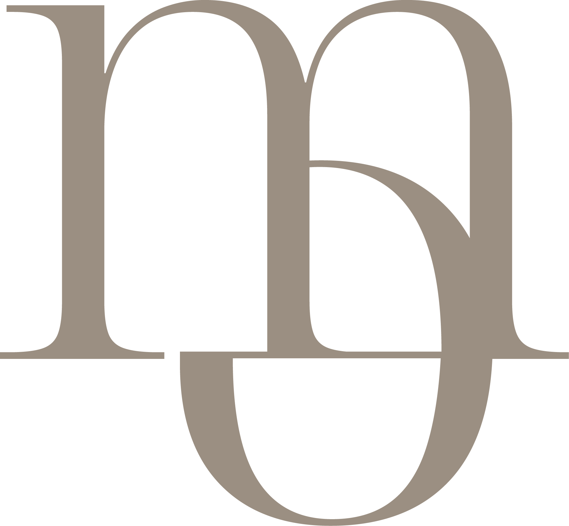 Close-up of a large stylized letter 'd' in beige on a black background.