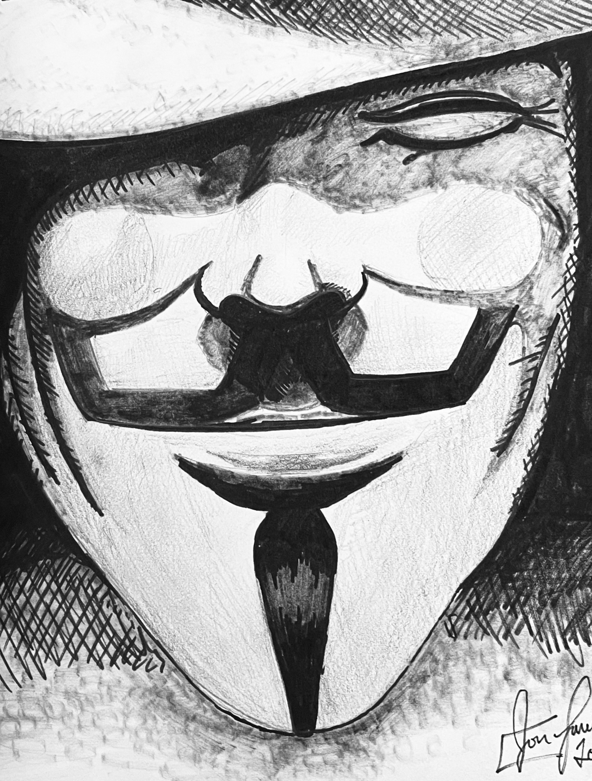 V