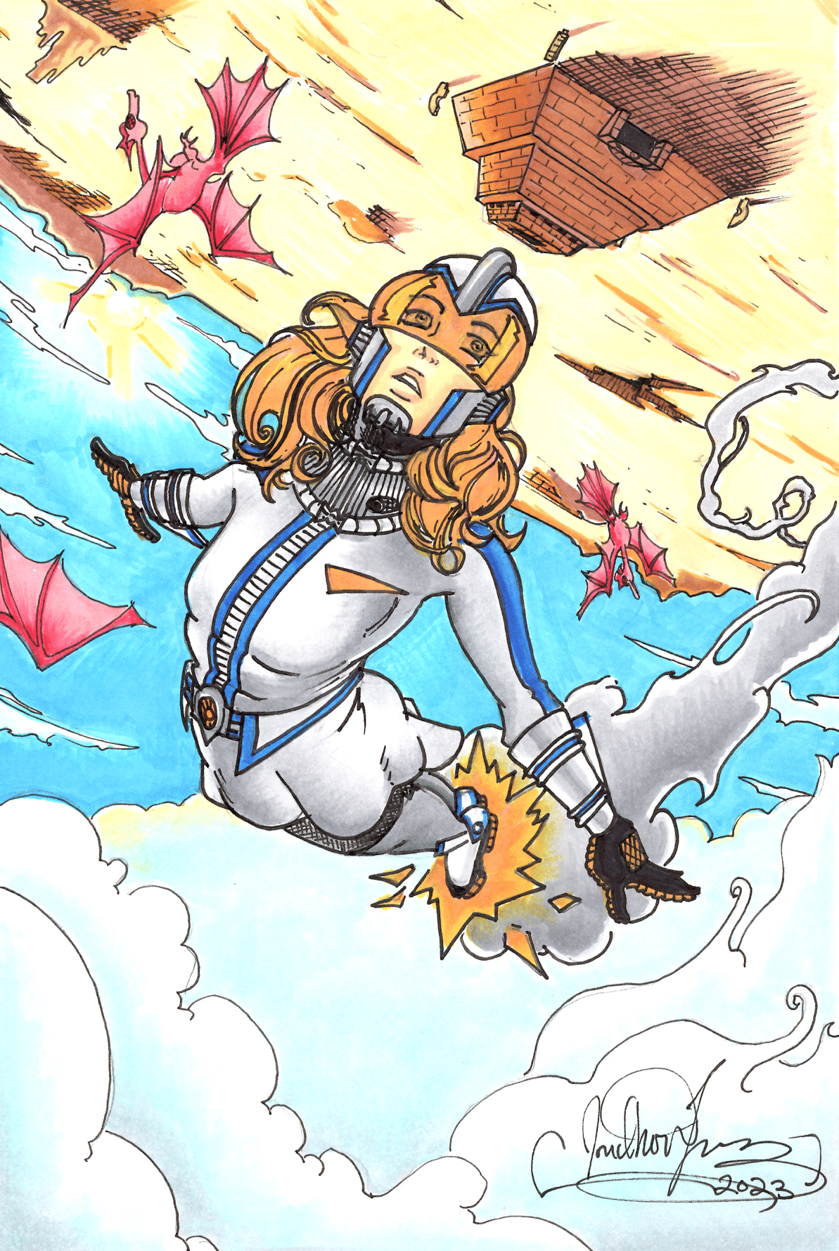 Marsha in Flight