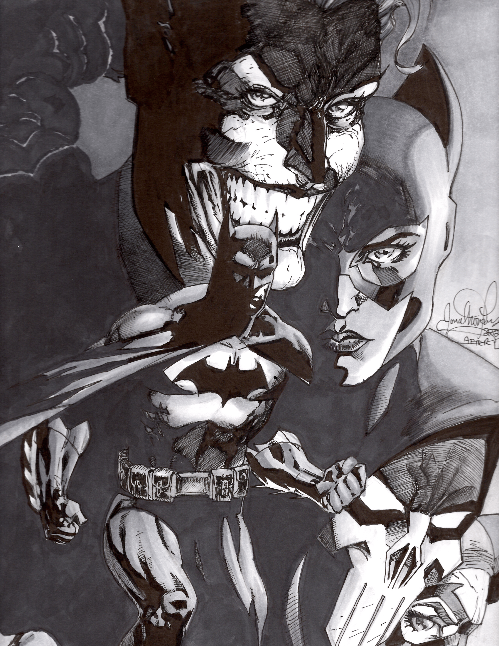 Bat &amp; Cat &amp; Joker (&amp; Harley &amp; The Phantasm)