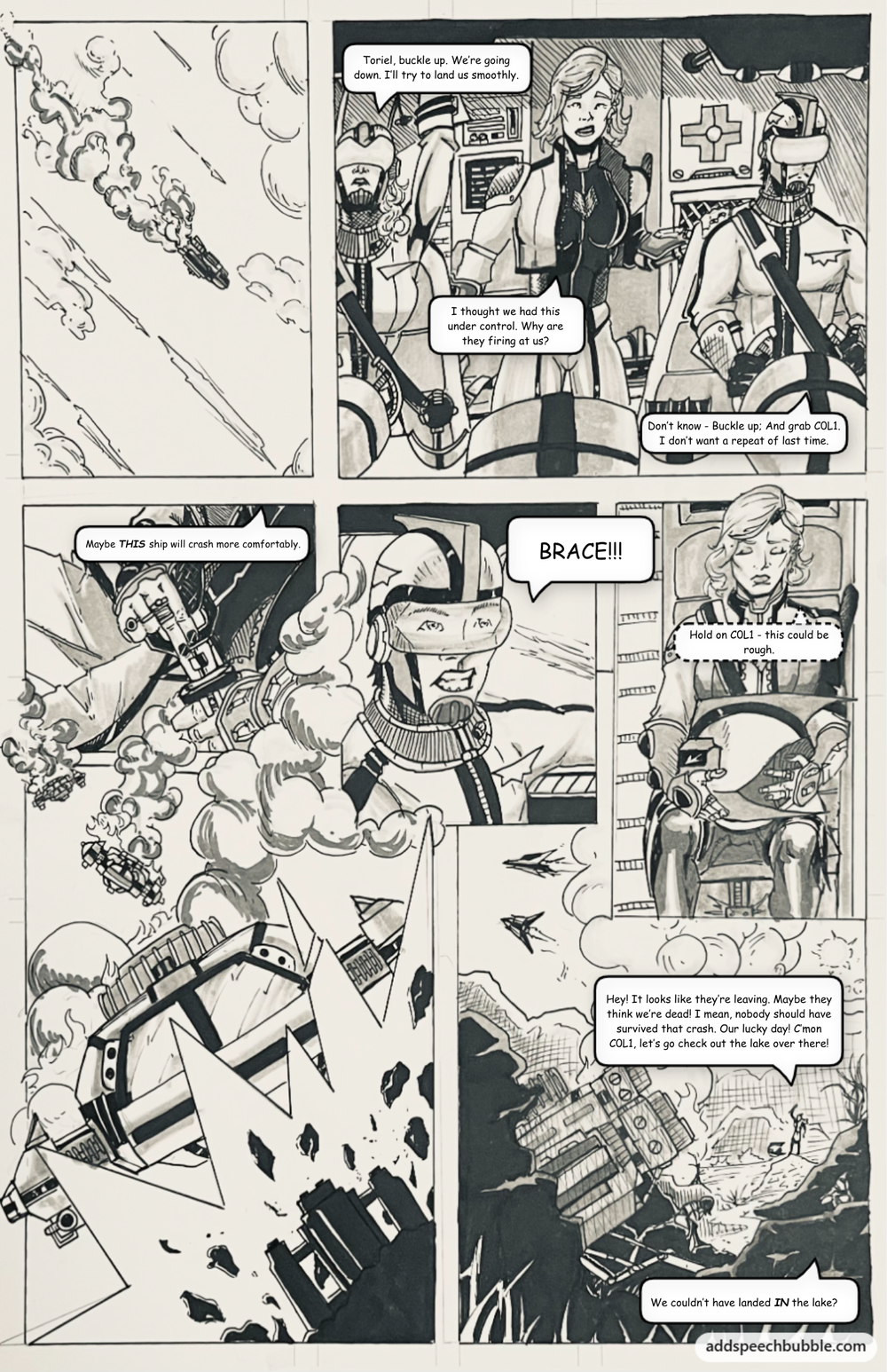 Crash Land Test Page