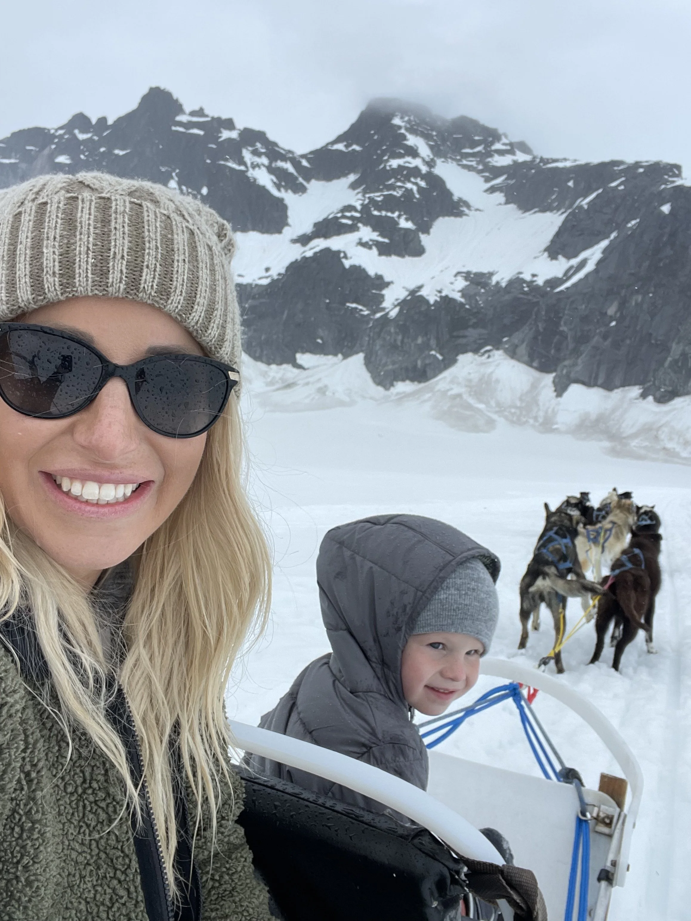 I Took my 3 year old on a Helicopter to a Glacier in Alaska (and Went Dog Sledding!)
