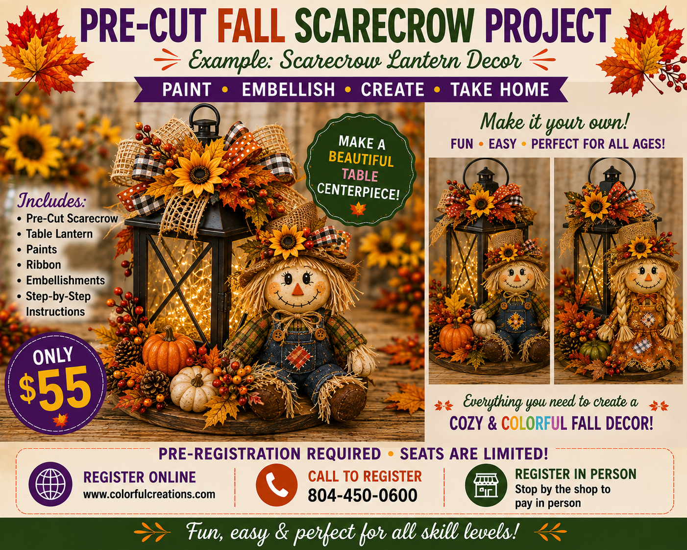 09/17 1 PM| Fall Scarecrow Project (Copy)