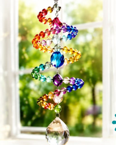 Spiral Beaded Suncatcher 