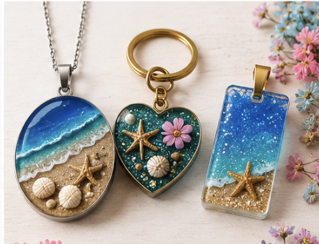 08/16, 1PM|UV Resin Locket Necklace