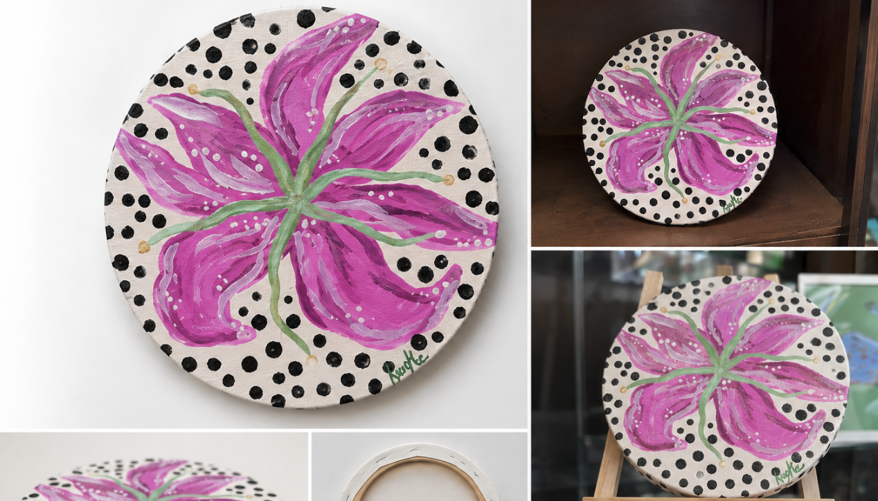 08/30, 1PM| Acrylic Lily Painting 