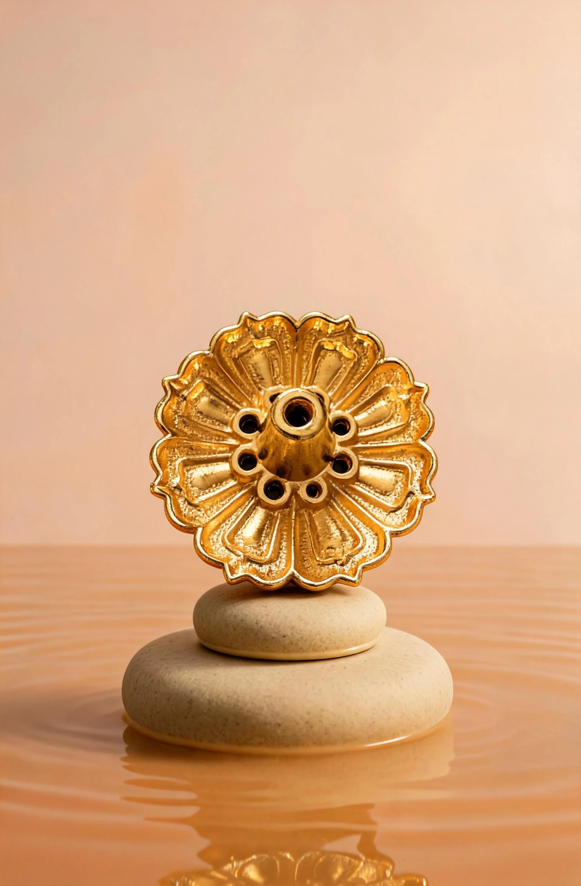 Golden Yellow Incense Burner