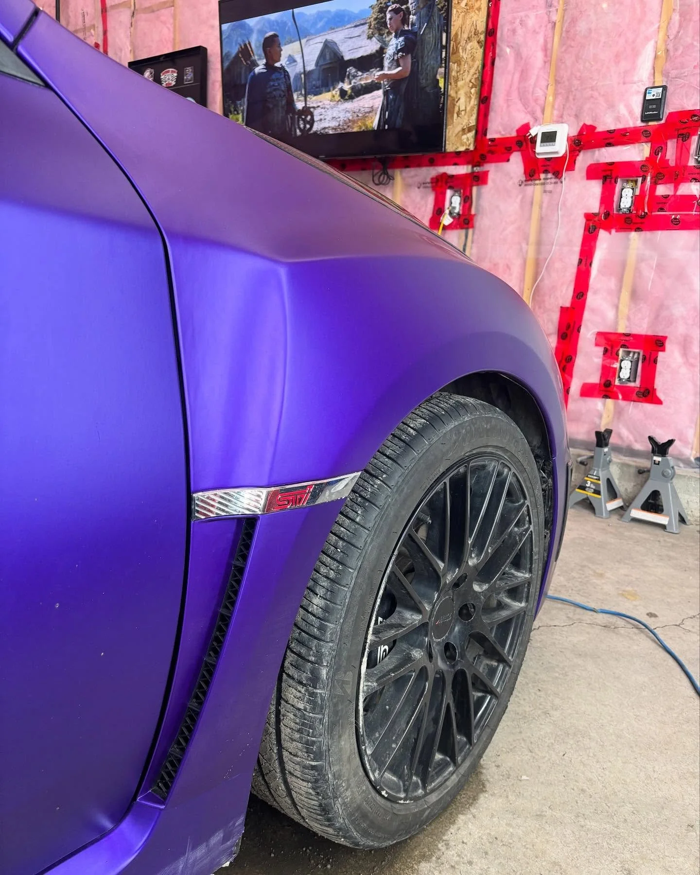 We love repeat customers and enjoyed helping our customer get his Subaru looking mint again. Accidents happen but we&rsquo;re always ready to help get your car looking great again! #subaru #repeatcustomer #wrap #purple #wrappedcars #detailsmatter #kp