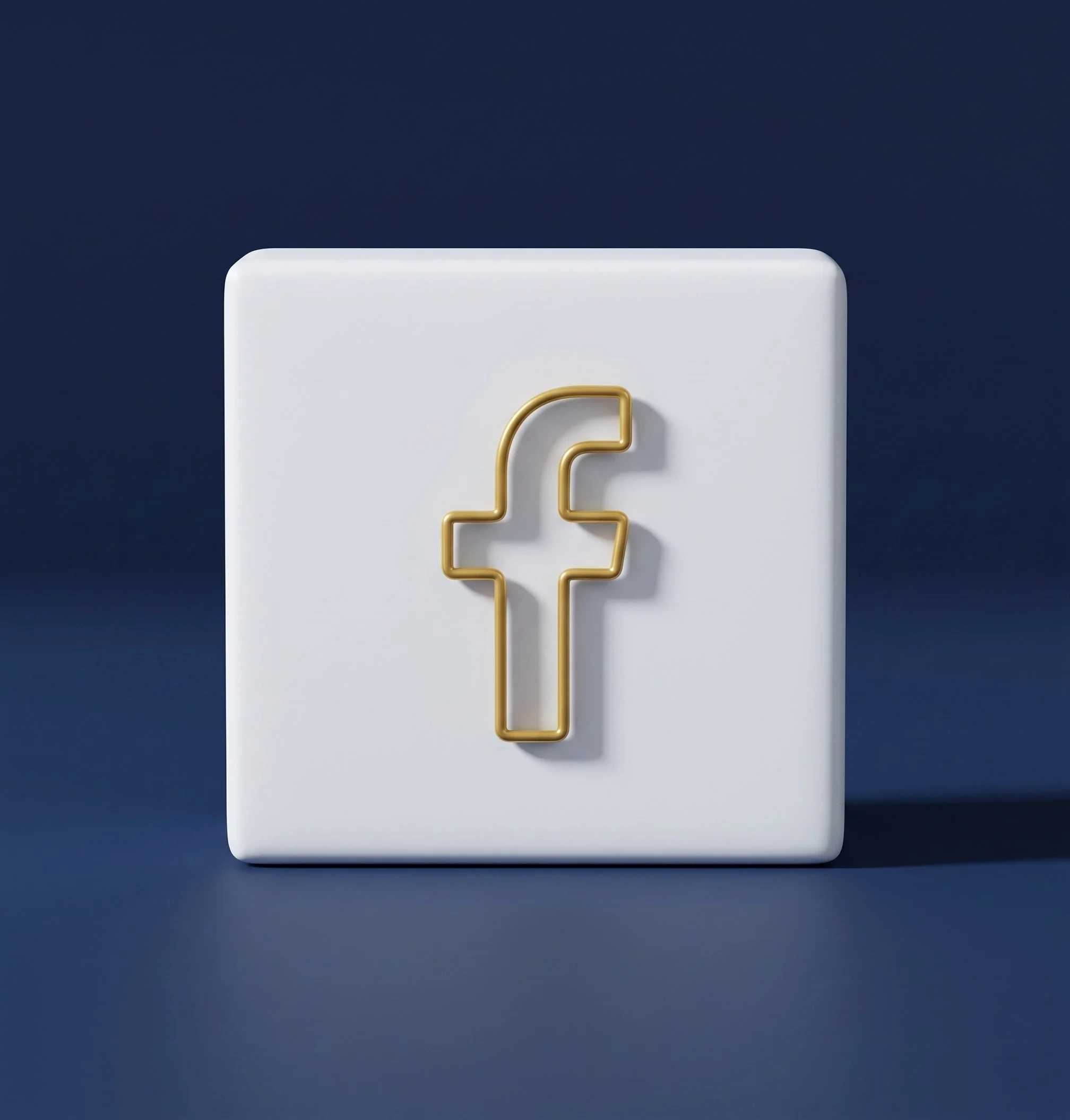 Close-up of a white rectangular object with a gold wire number 2 and a gold wire number 3 attached to its front, set against a dark background.