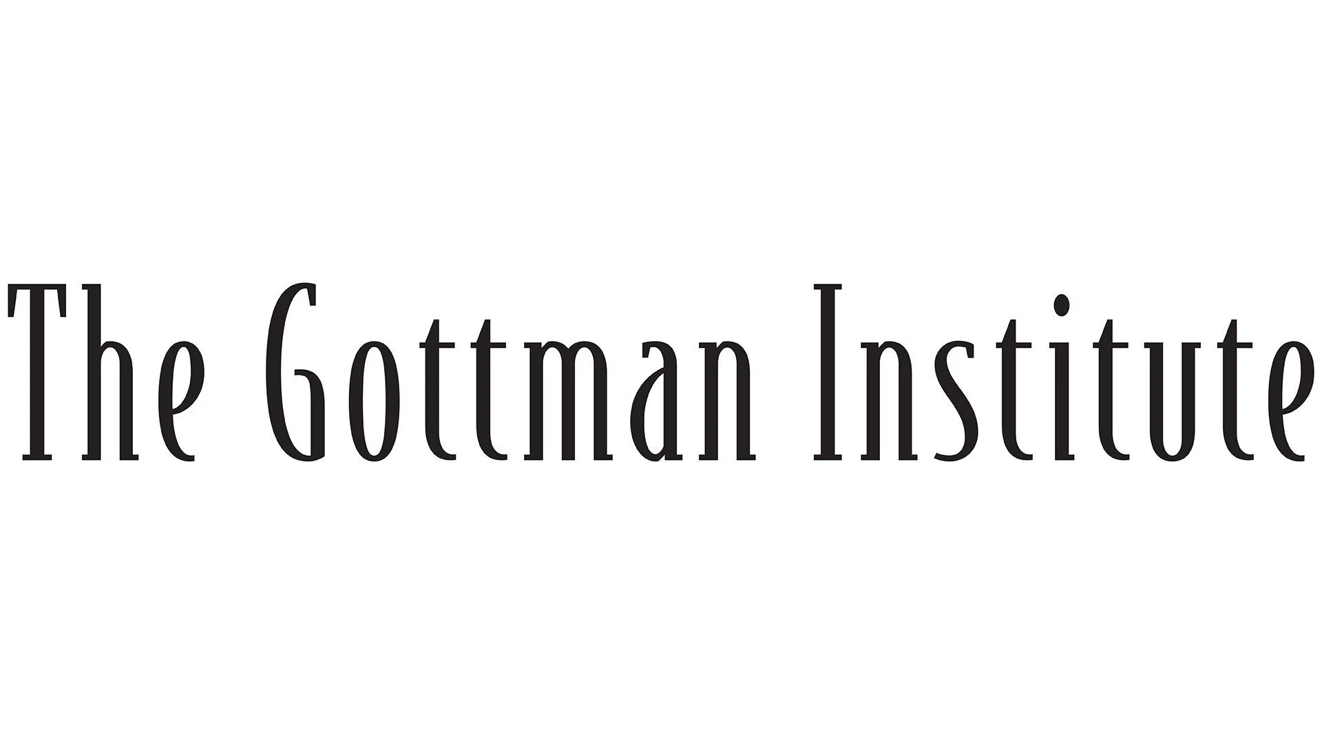 Logo of The Gottman Institute with black text on a white background.