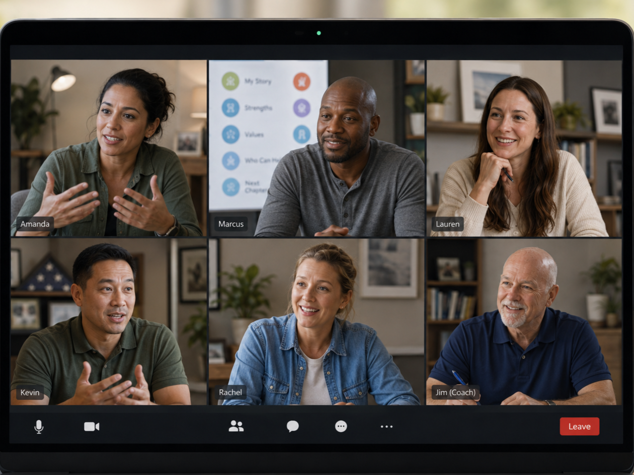 Virtual group coaching