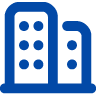 Icon of two blue buildings with windows