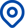 A solid blue background