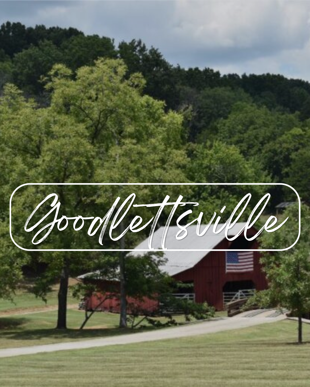 Country backroad in Goodlettsville TN