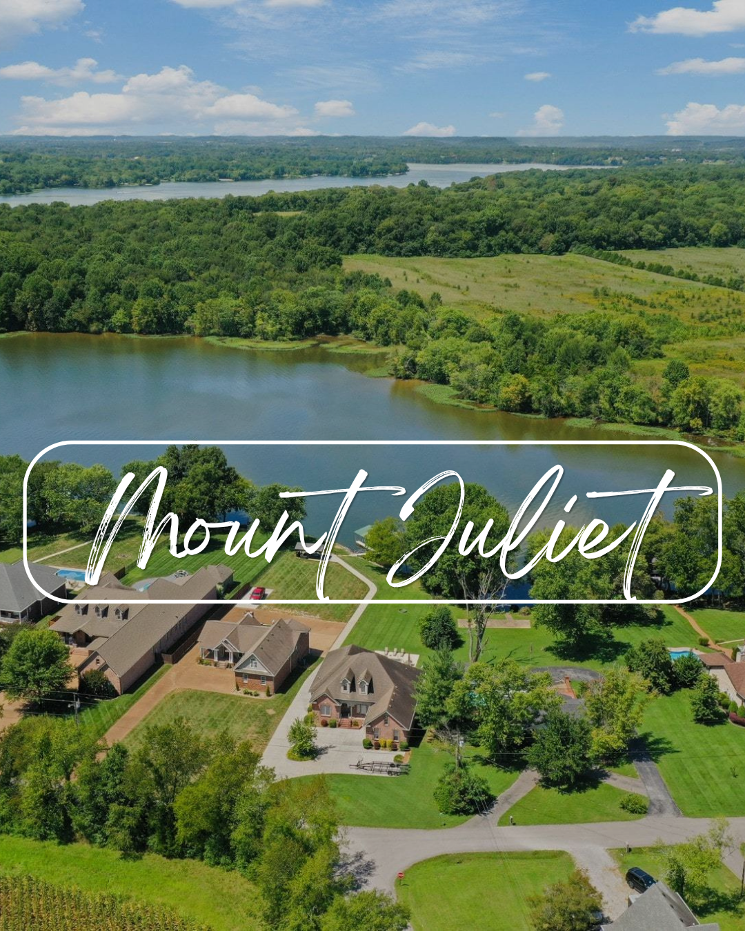 Lake view of Mount Juliet TN