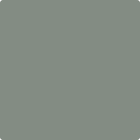 ntrigue by Benjamin Moore: Moody blue-green-gray bedroom paint color with earthy undertones, ideal for a quiet, enveloping and sophisticated bedroom.