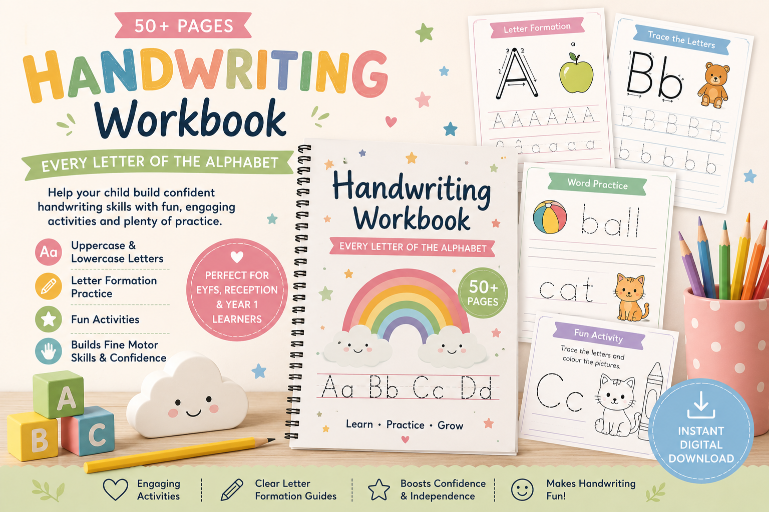Handwriting Booklet (50+ pages)