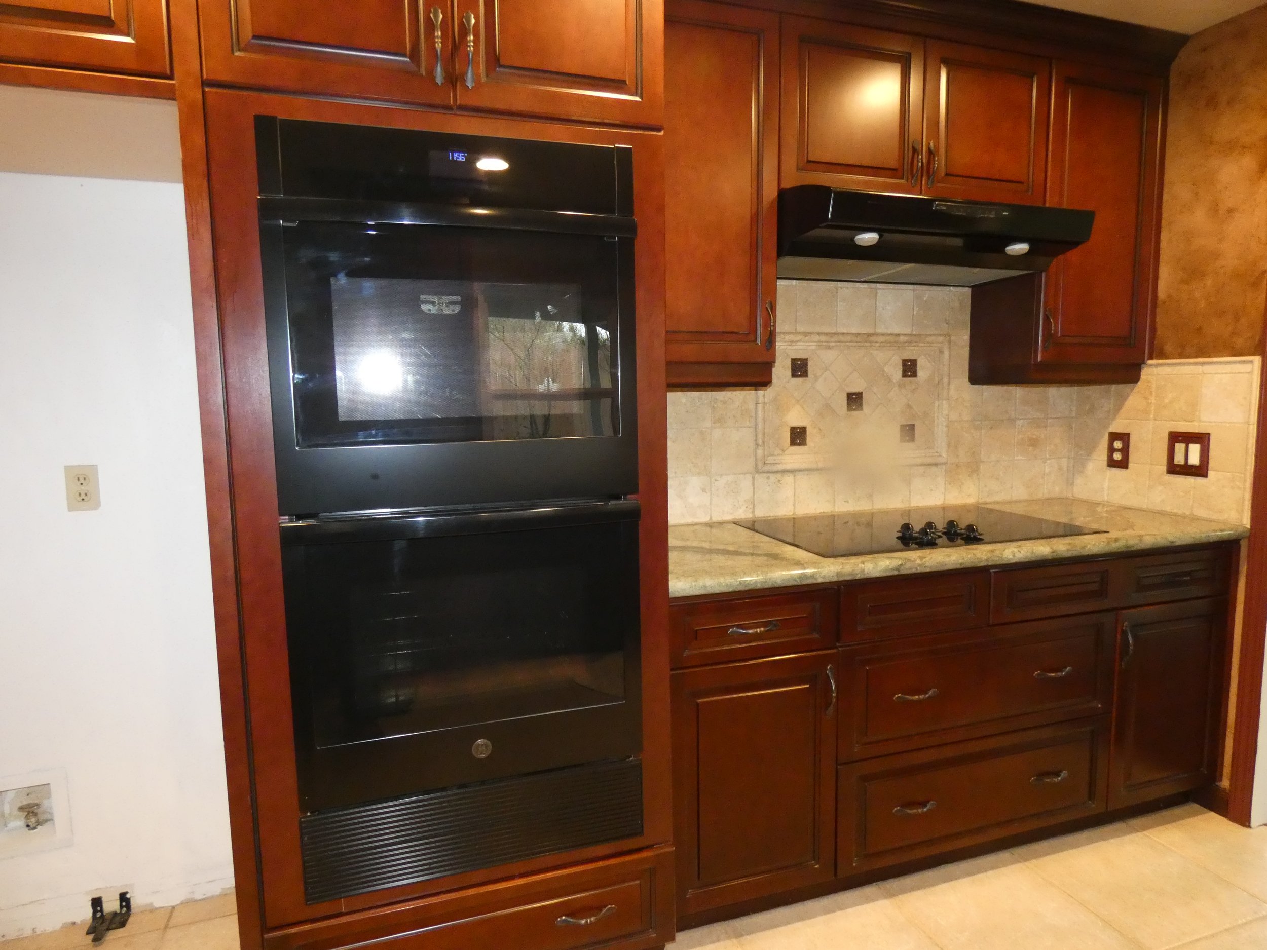 Kitchen with upgraded appliances.