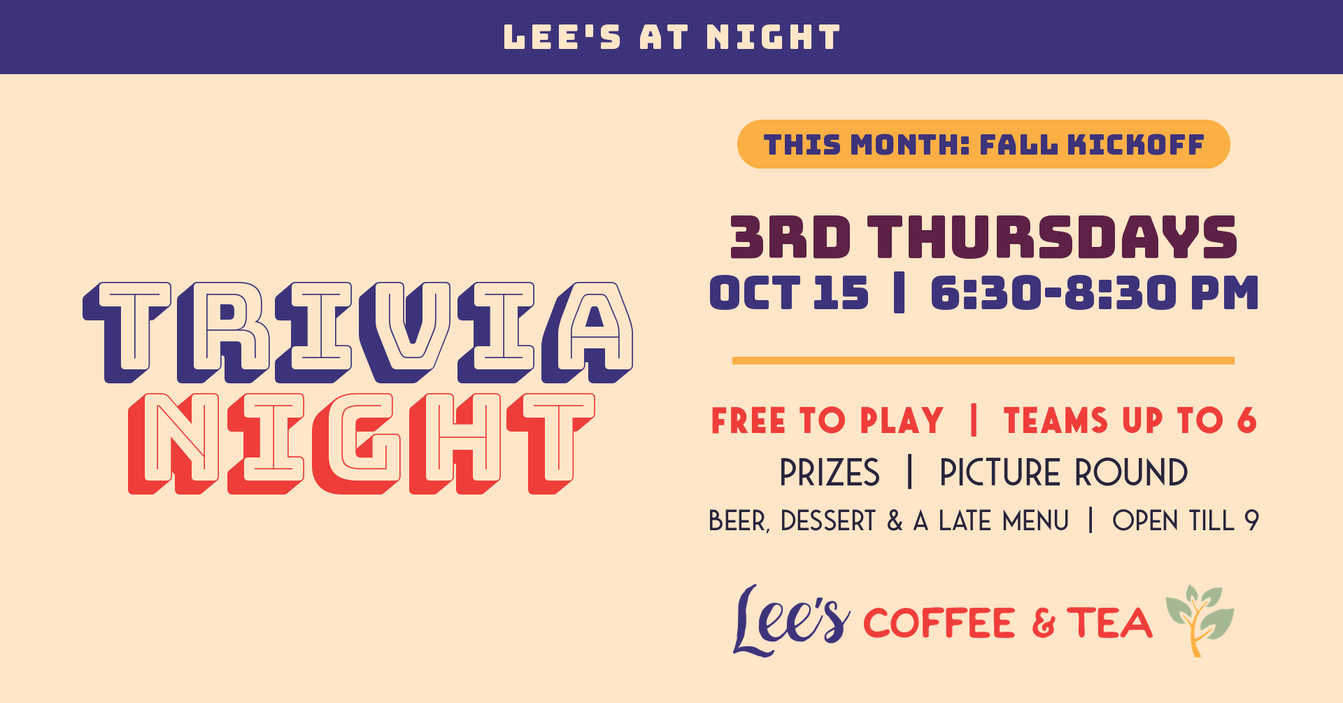 Trivia Night: Fall Kickoff