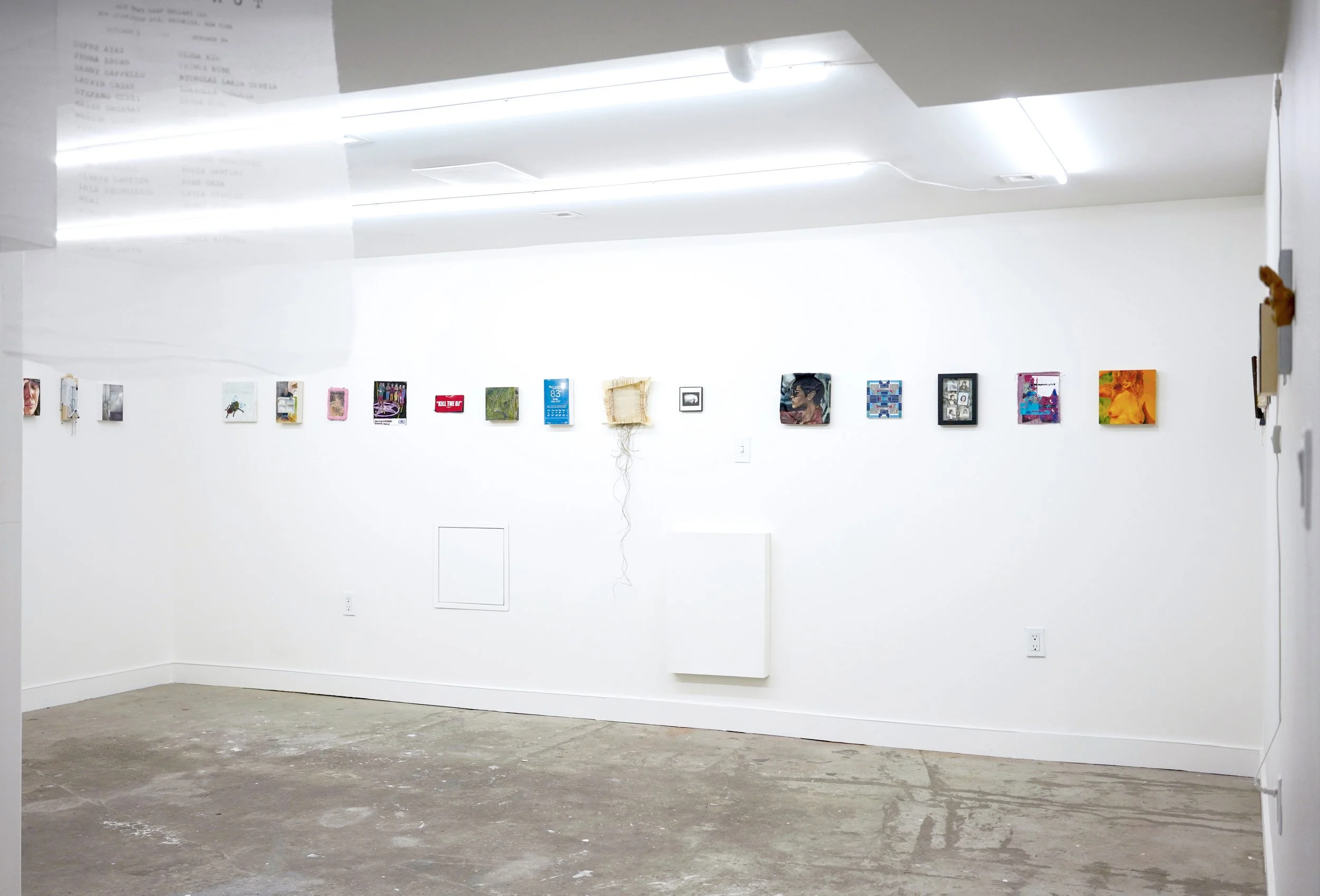 Installation view of Screenshot at Not That Deep Gallery 