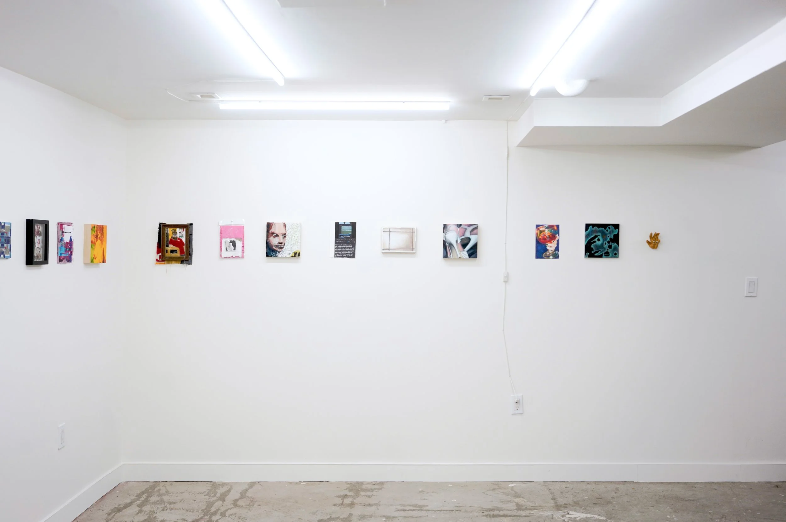 Installation view of Screenshot at Not That Deep Gallery 