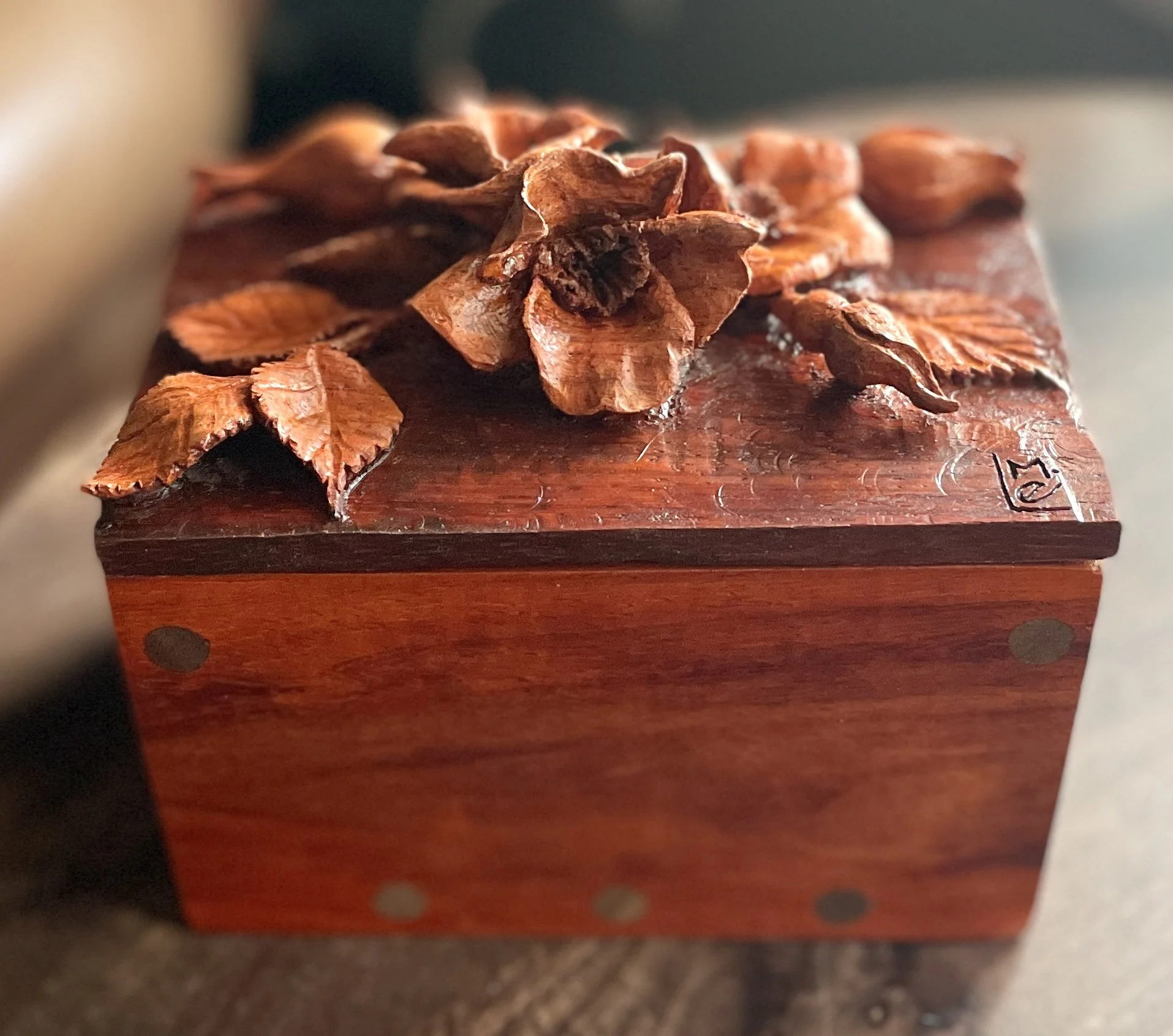 Small Box in African Padauk (sold)