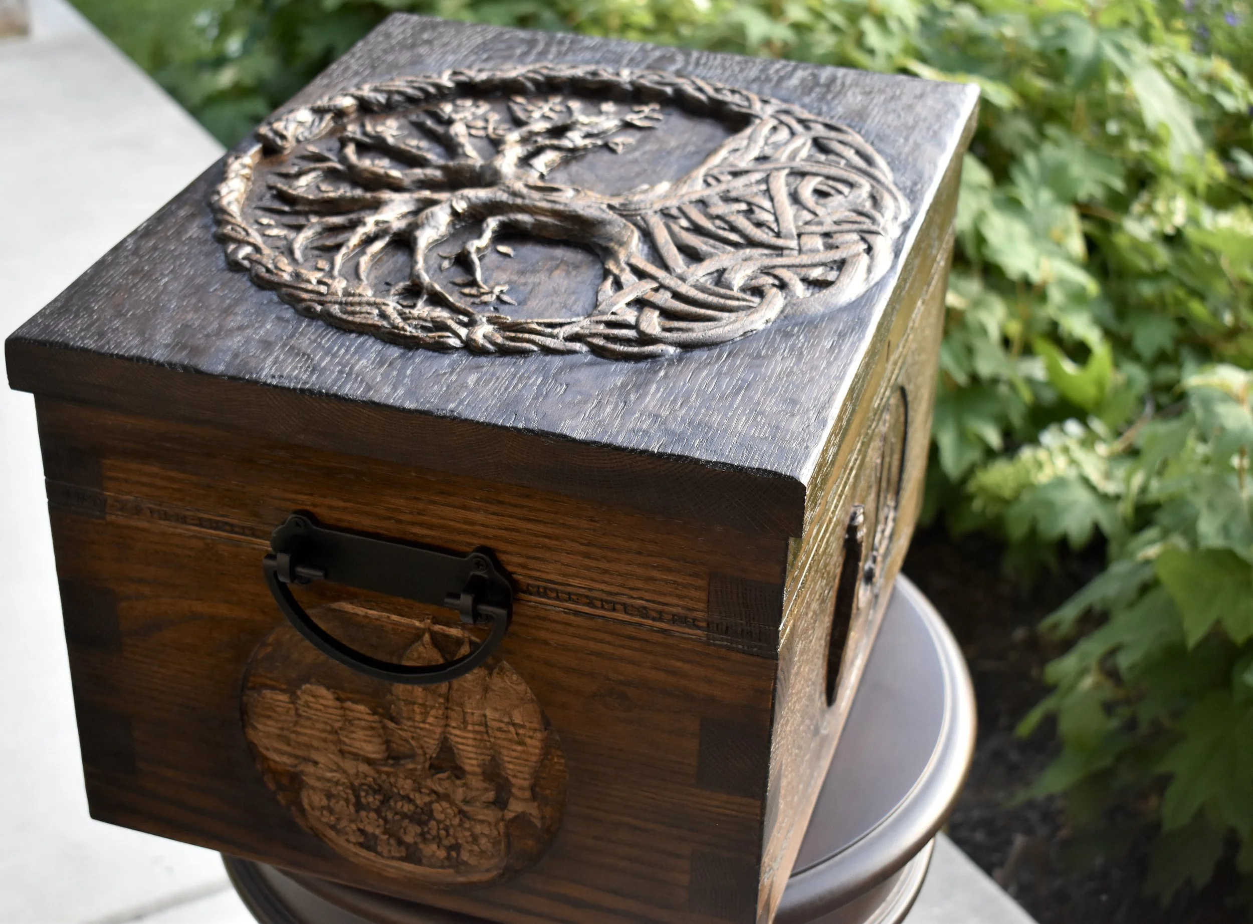 Viking Wedding Chest in Oak (sold)
