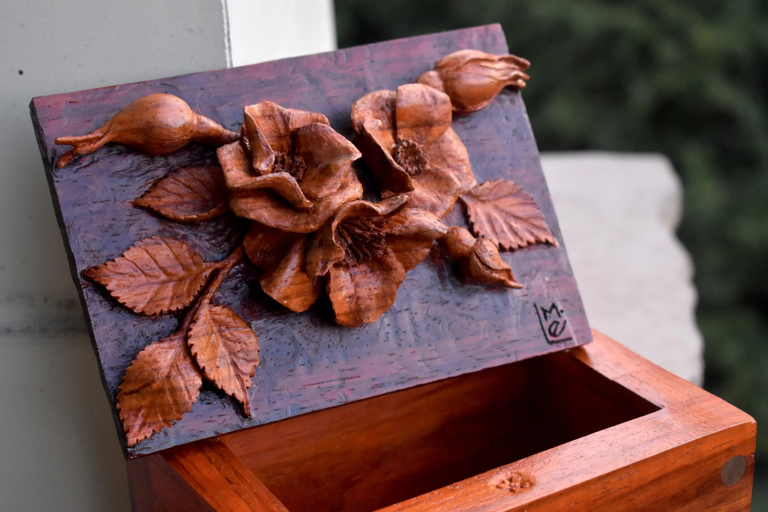 Small Box in African Padauk (sold)
