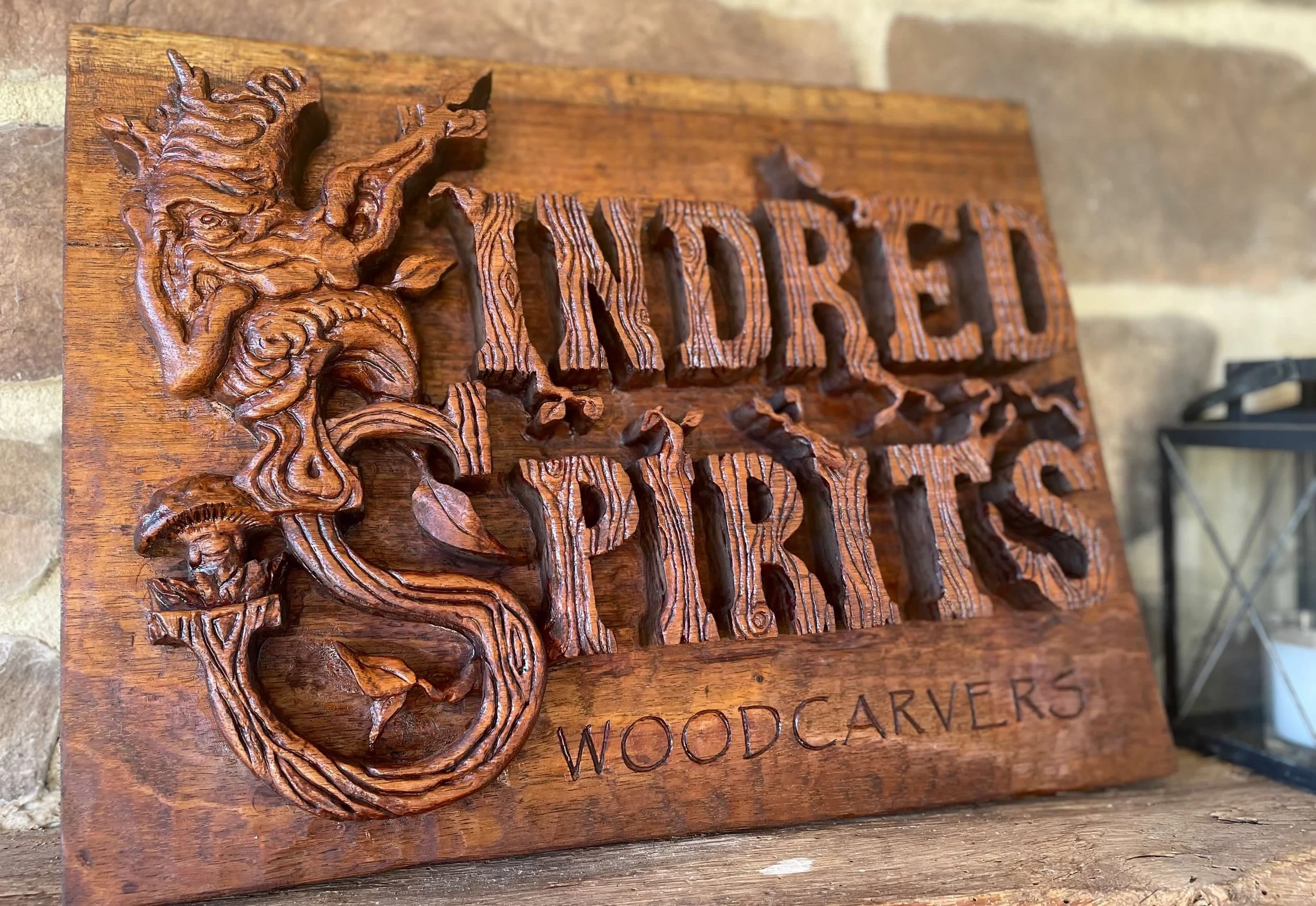 Kindred Spirits Woodcarvers Sign (sold)