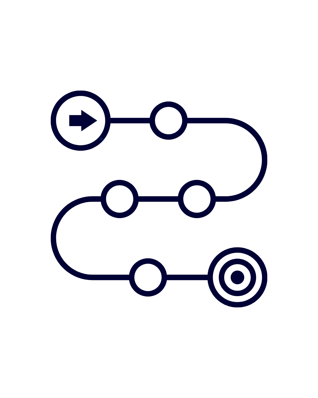 A digital illustration of a computer motherboard with connected nodes and pathways, depicted with dark blue lines and circles on a black background.