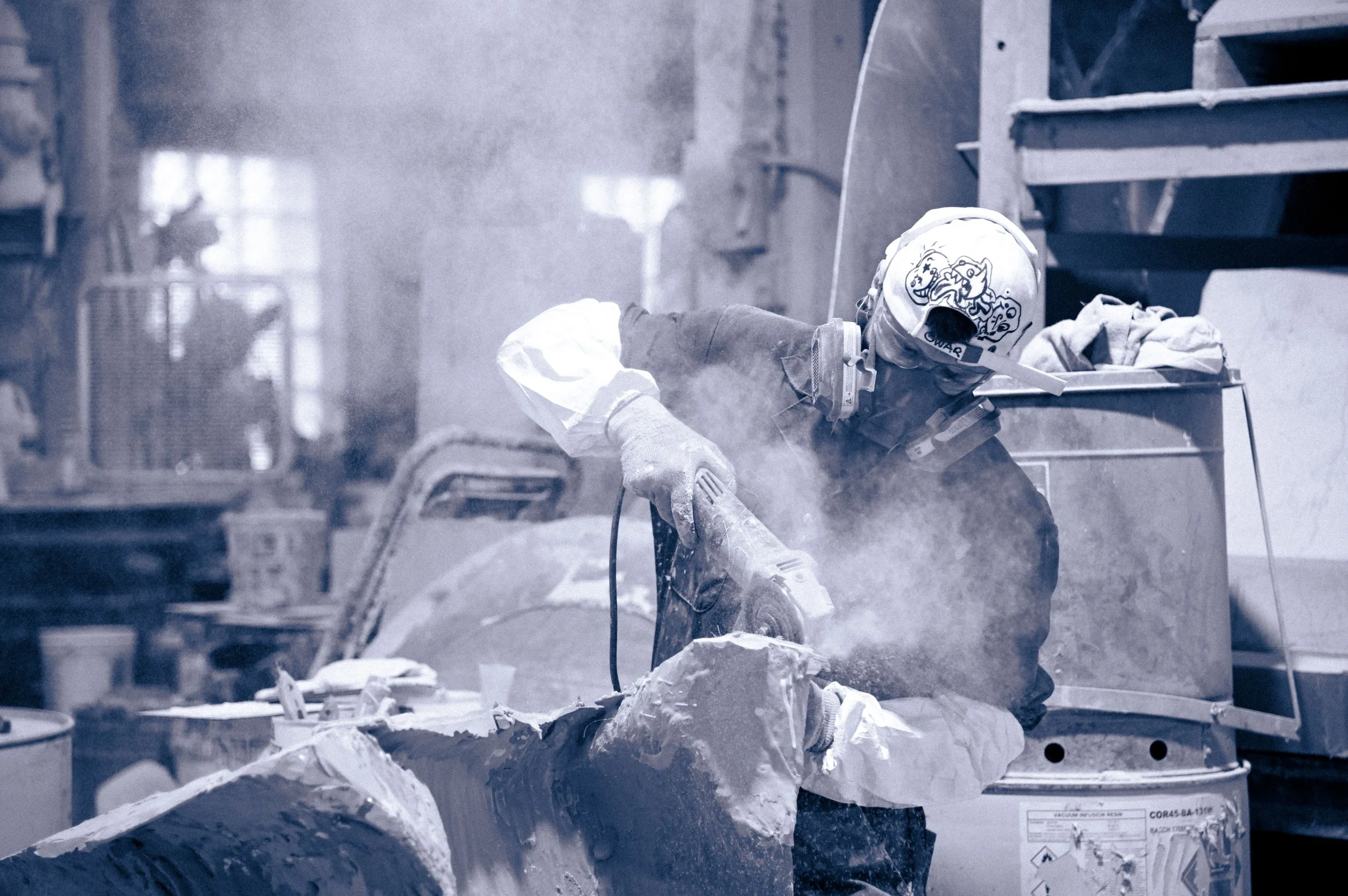The drawing becomes a single-use mold.
