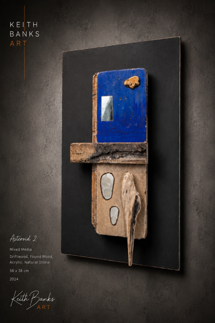 Asteroid II | Original Assemblage Wall Sculpture