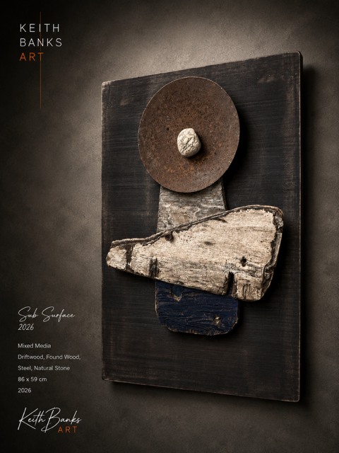 Sub Surface Mixed media wall Sculpture
